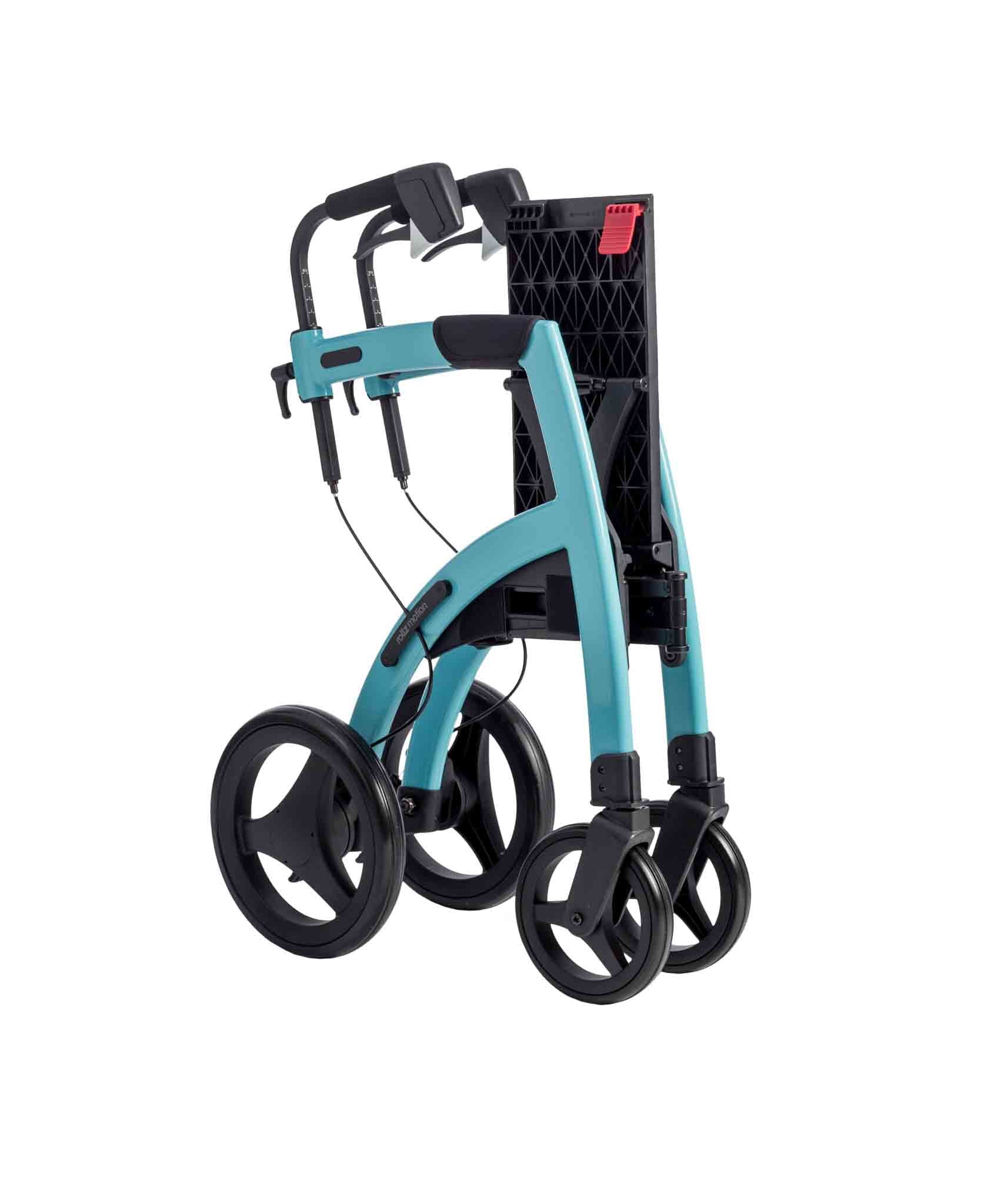 Rollz Motion 2-in-1 Walker Wheelchair Folded Island Blue
