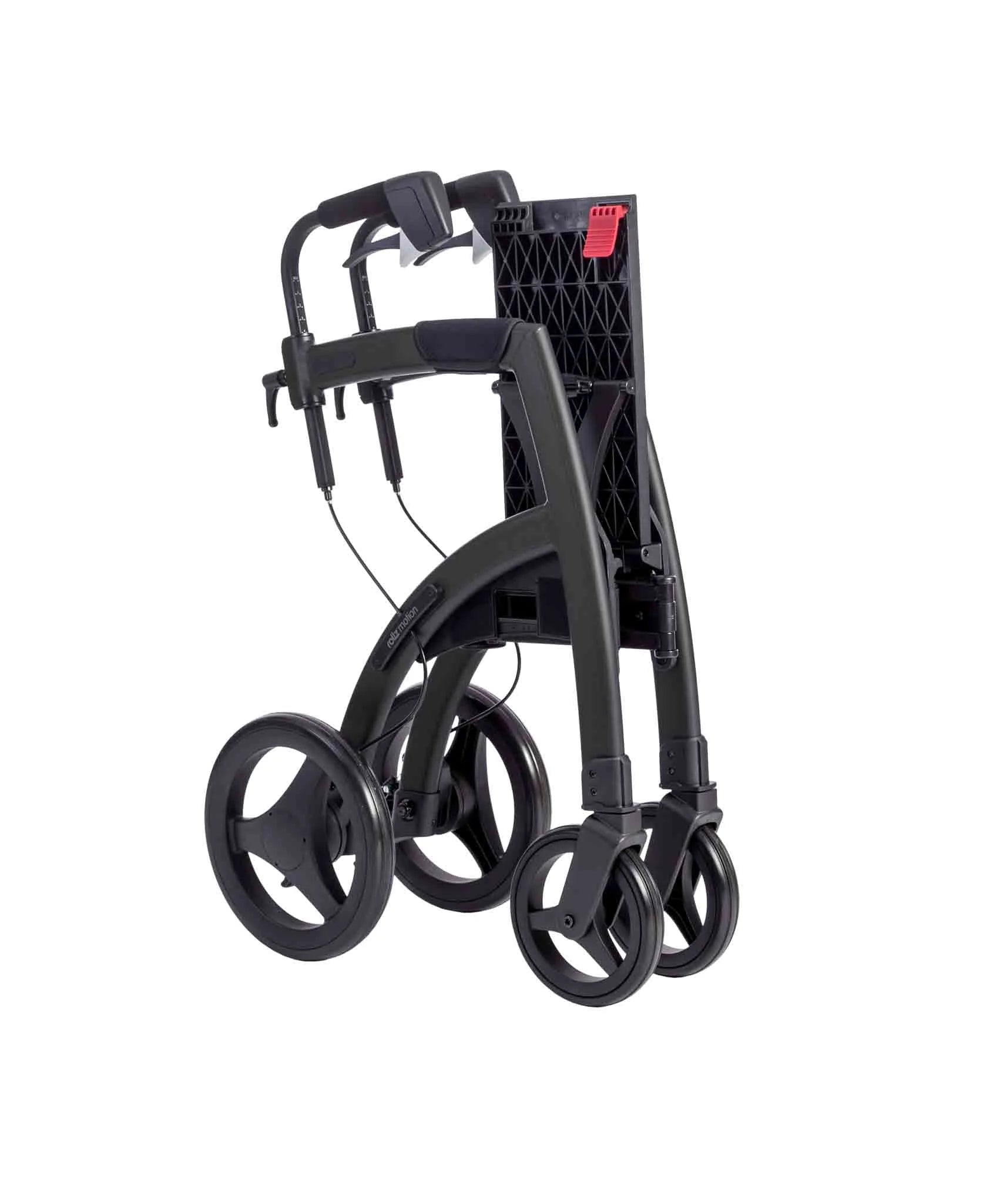 Rollz Motion 2-in-1 Walker Wheelchair Folded Black
