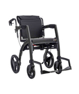 Rollz Motion 2-in-1 Walker Wheelchair Black Wheelchair
