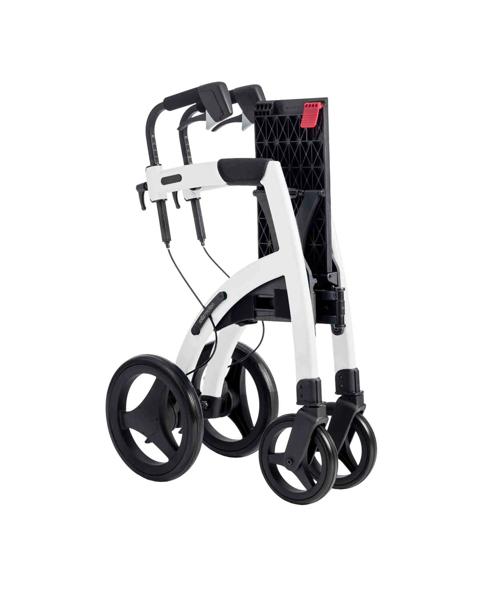 Rollz Motion 2-in-1 Walker Wheelchair Folded White