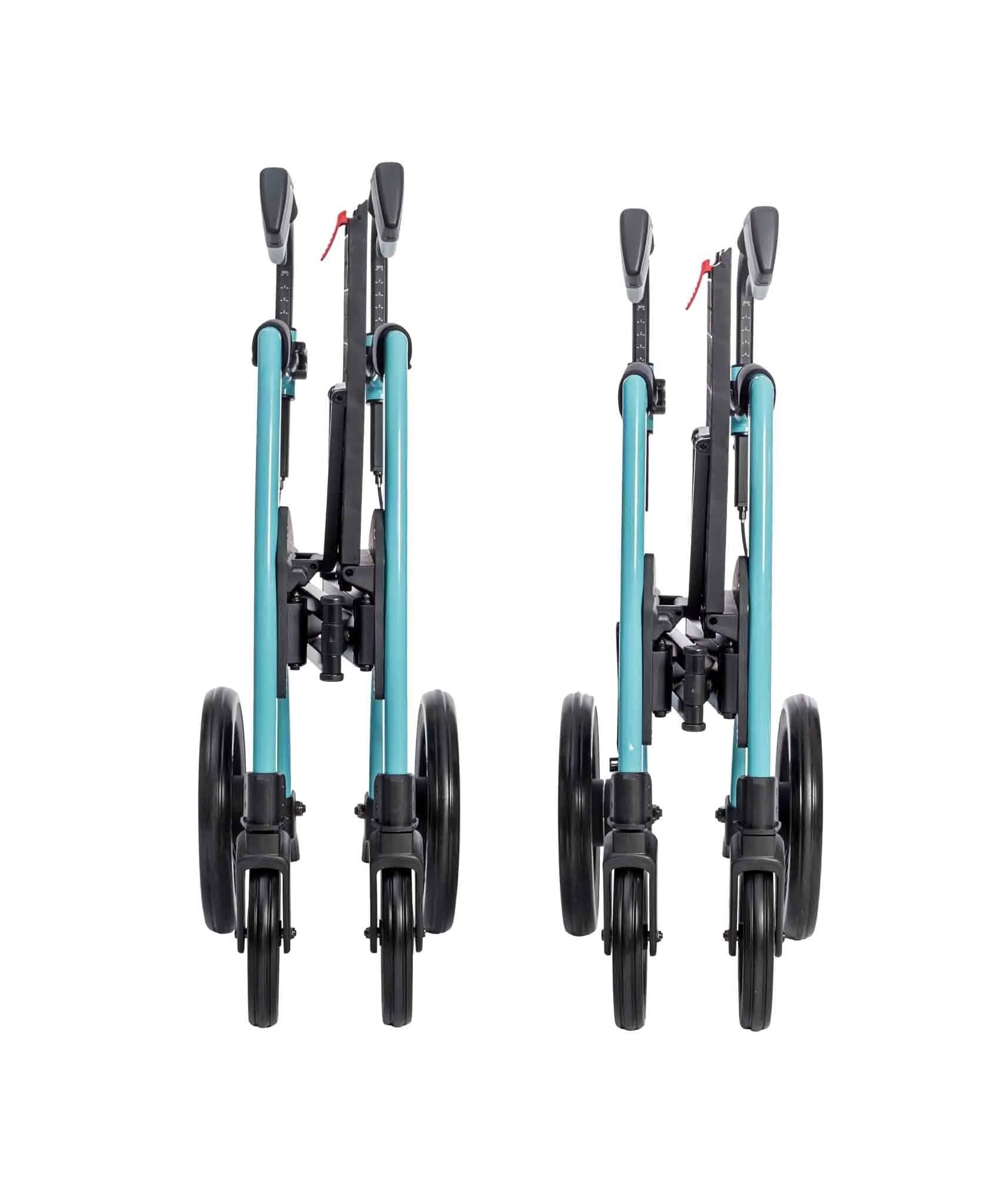 Rollz Motion 2-in-1 Walker Wheelchair Island Blue Folded