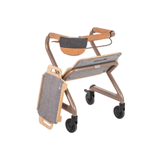 Saljol Indoor Walker Champagne Gold Trays Removed