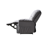 Electric Lift Recliner Chair steel grey side reclined