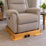 Tas-Tech Adjustable Chair Platform with recliner on it