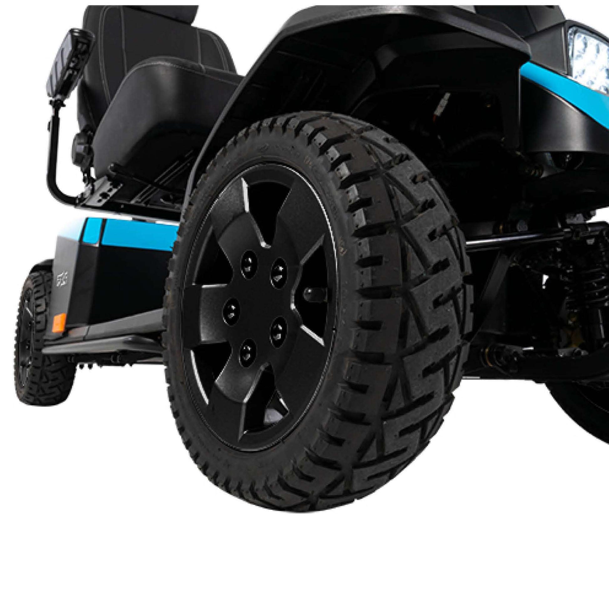 Pride Mobility Celebrity MFP Mobility Scooter Wheel Close Up