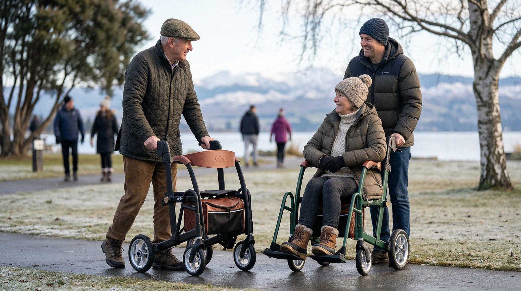 Uplivin Gavo Rollator Wheelchair 2-in-1