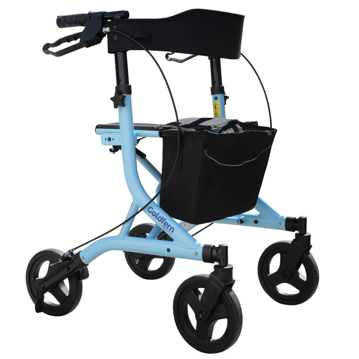 Goldfern X-FOLD Rollator in Ice Blue