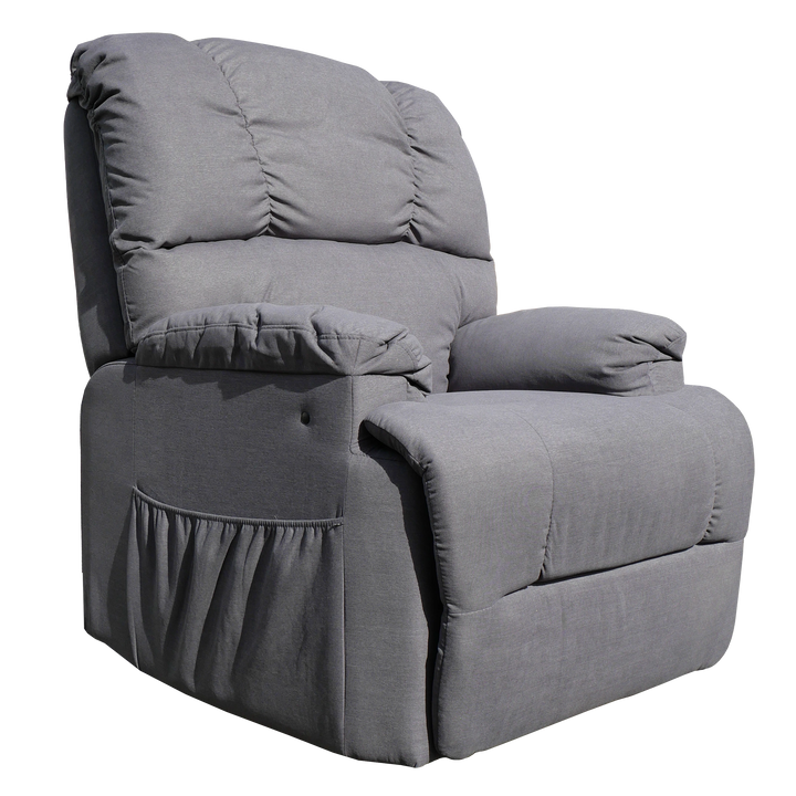 Goldfern Zero Gravity Electric Lift Recliner Steel Grey