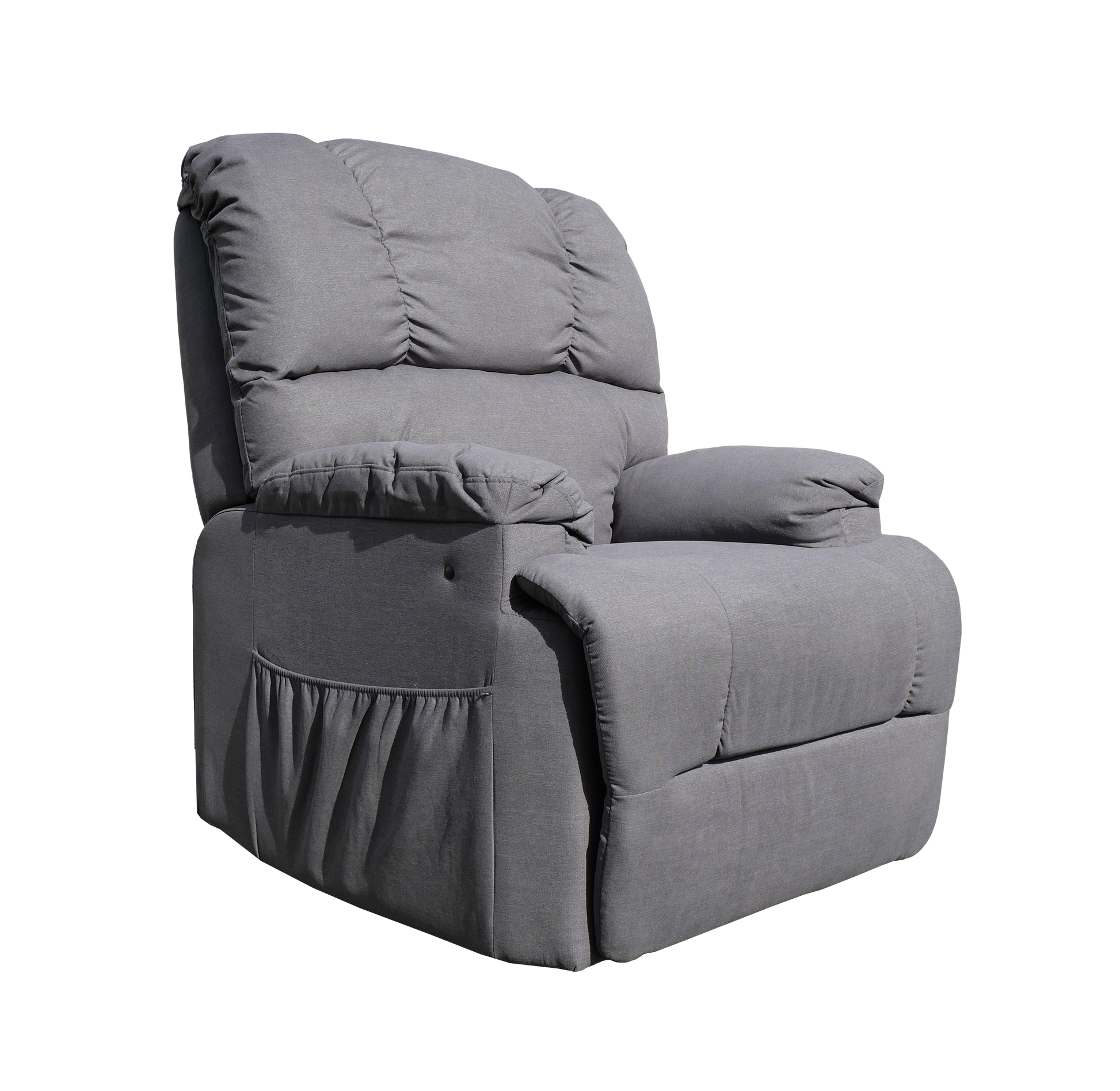 Goldfern Zero Gravity Electric Lift Recliner Steel Grey