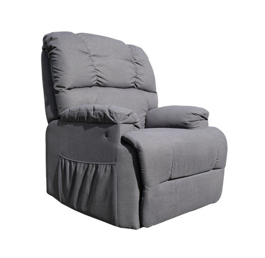 Goldfern Zero Gravity Electric Lift Recliner Steel Grey
