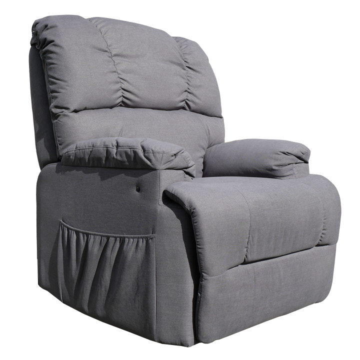 Goldfern Zero Gravity Electric Lift Recliner Steel Grey