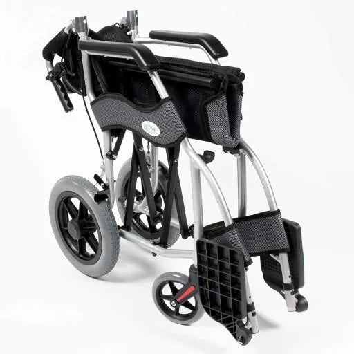 AMW Lightweight Transit Wheelchair folded