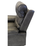 Prestige Electric Reclining Lift Chair - Grey head rest adjusted 