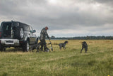 byACRE Carbon Overland Walker outside with hunting with dogs