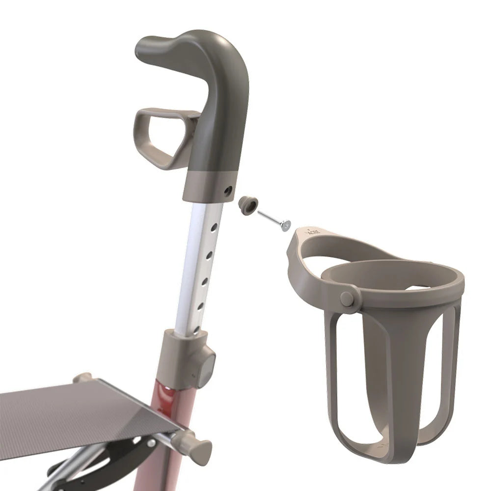 byACRE Cup Holder on Ultralight Back view demonstrating screw fixing