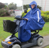 Wet Weather Poncho with rider on scooter
