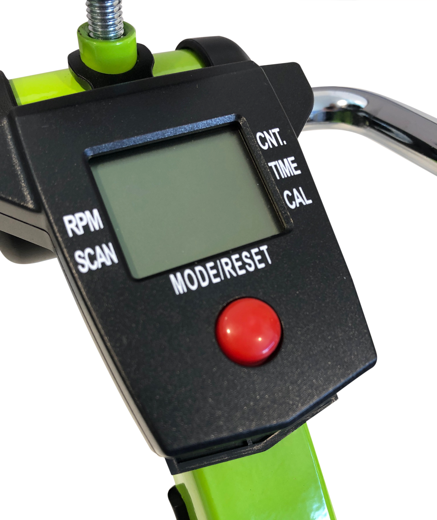 Folding Pedal Exerciser closeup Pedometer