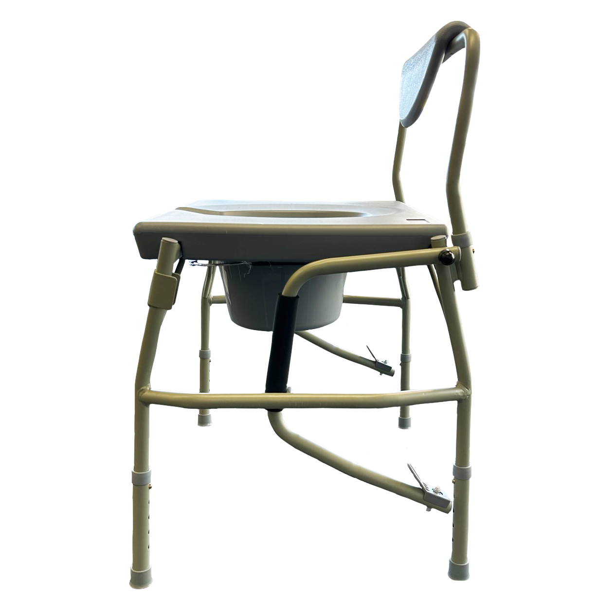Heavy Duty Commode side view