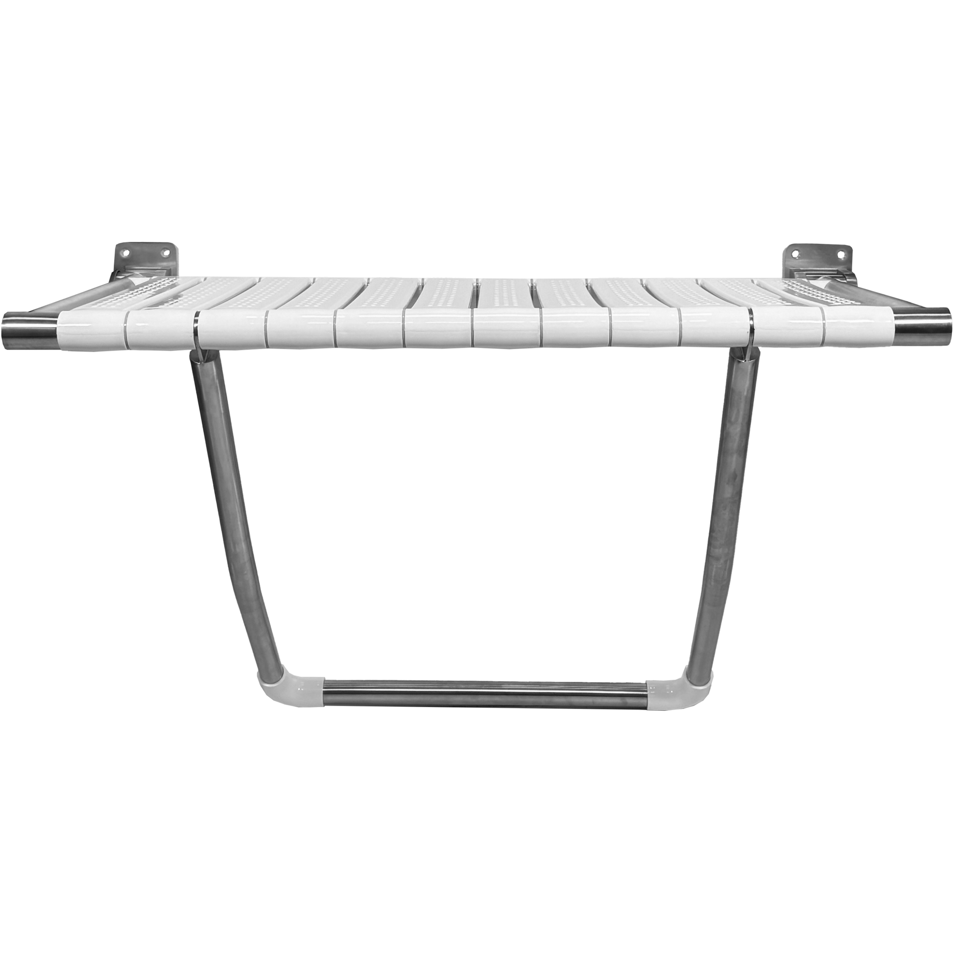 Wall Mounted Folding Shower Seat 800mm front view unfolded