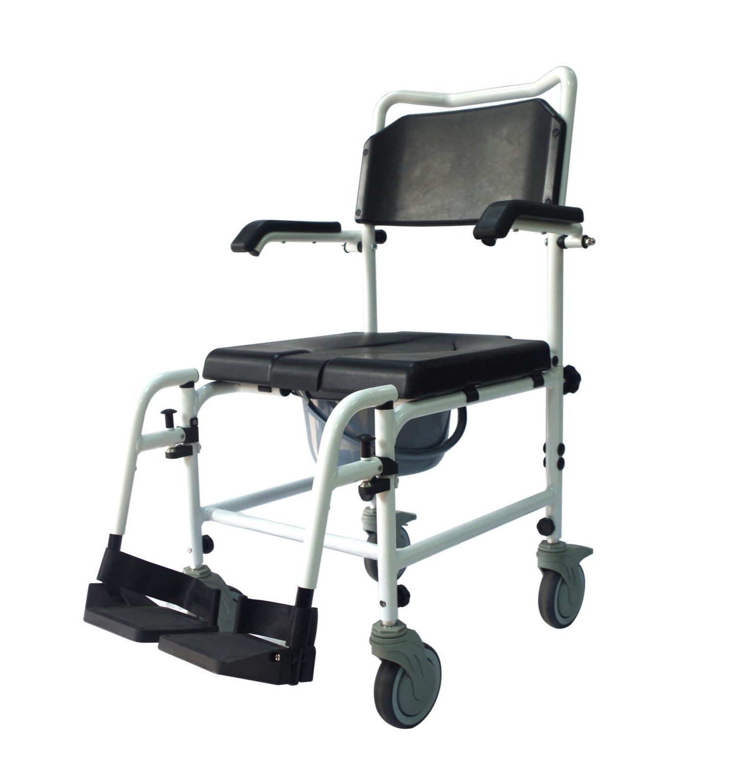 Deluxe Mobile Commode and Shower Chair 