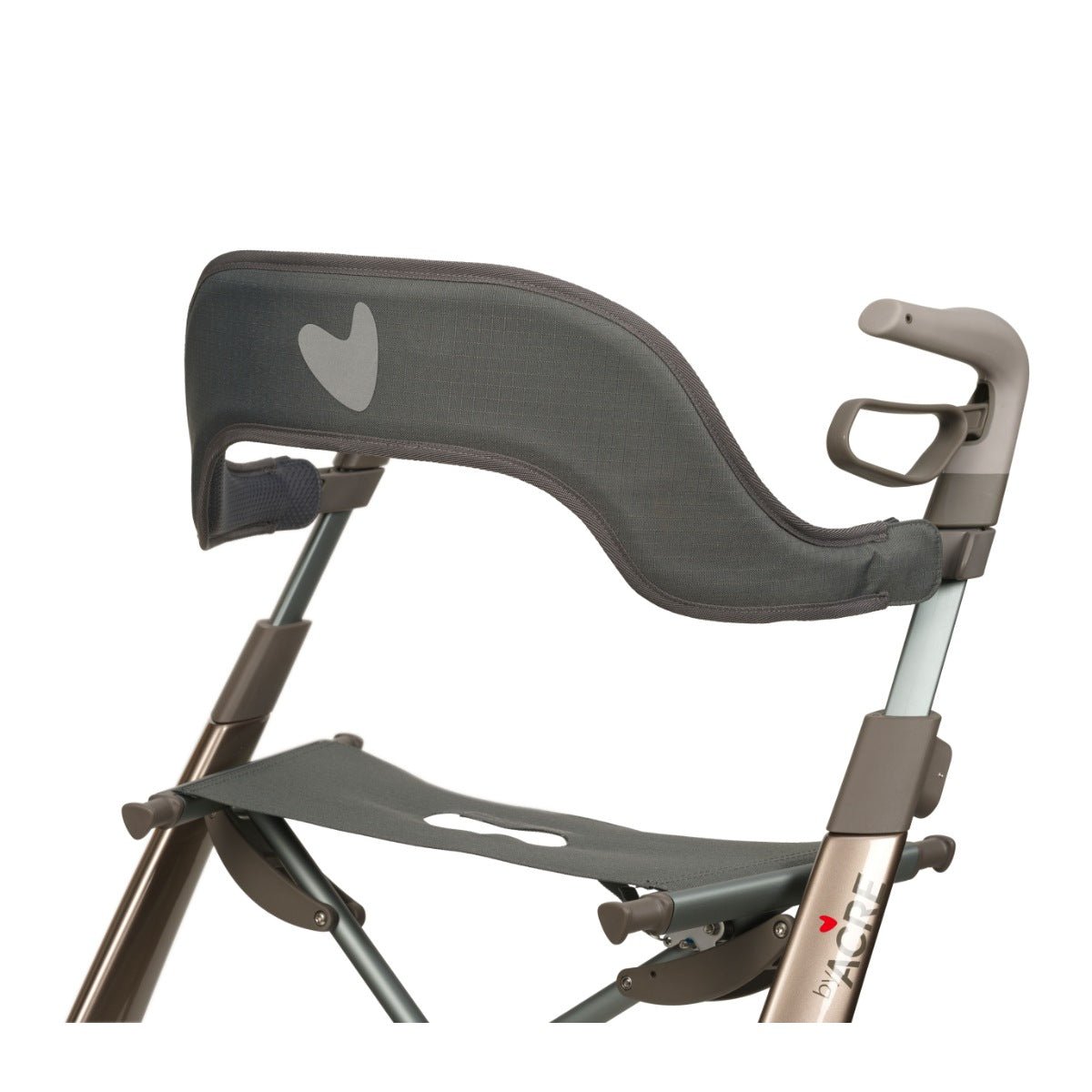byACRE Overland padded backrest with reflective heart and attachment clips