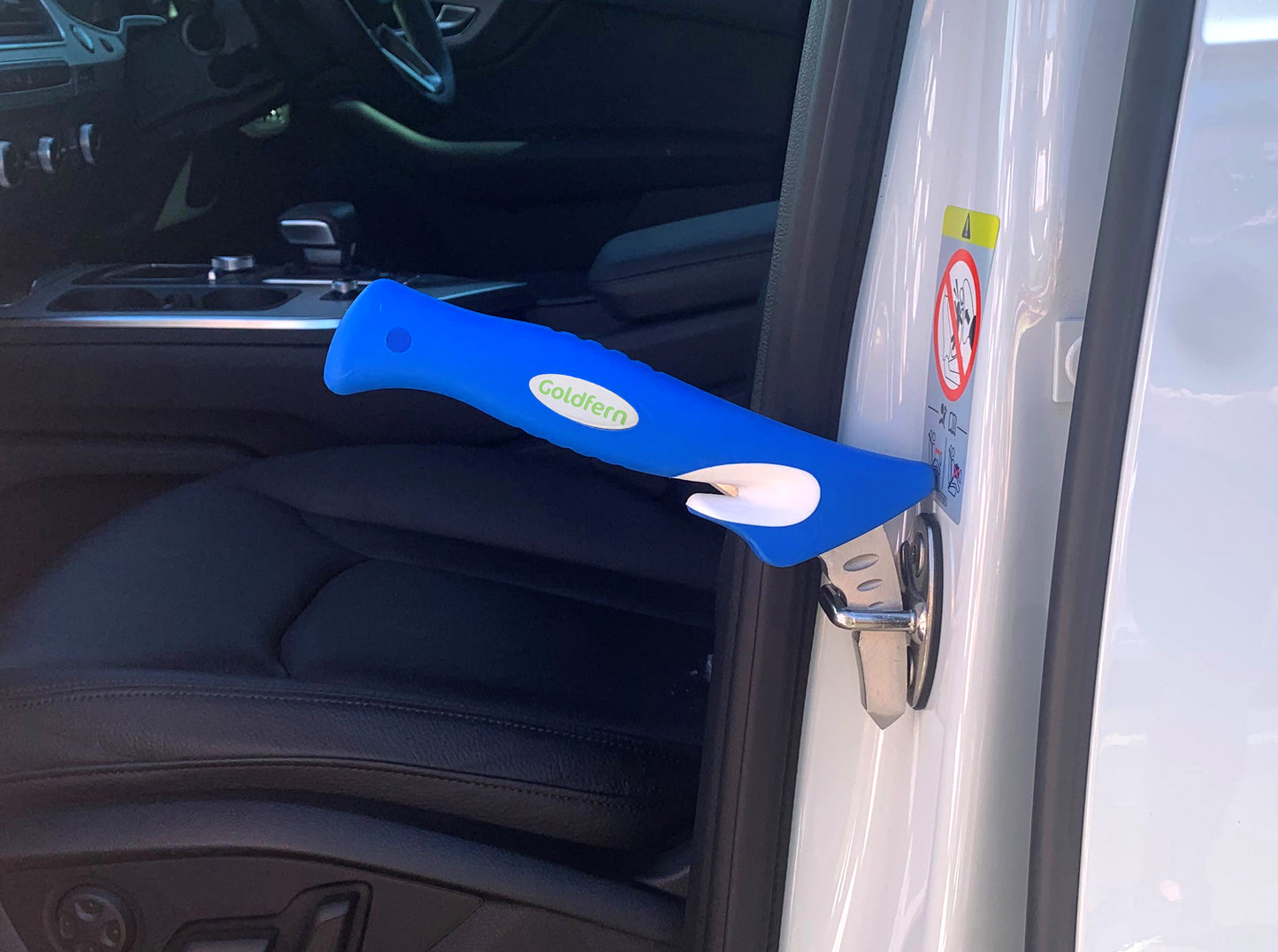 Car Door Assist Handle in car door striker