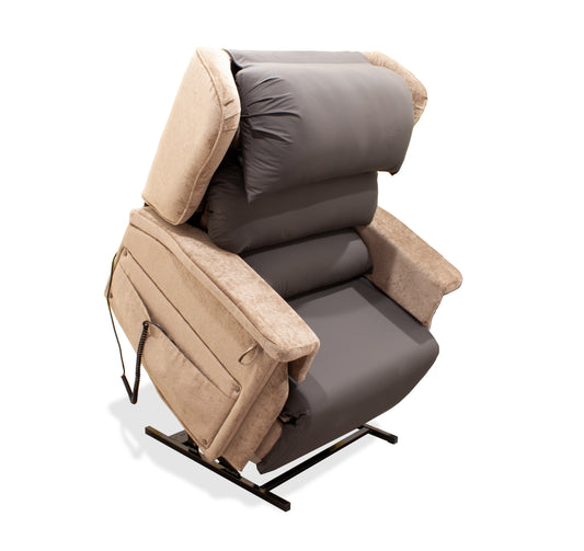 Configura bariatric rise and recline chair lift position