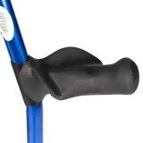 Blue Anodised Ergonomic Crutch Anatomical Handle 