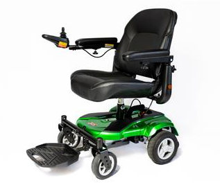 Merits Regal EZ Power Chair quarter view Green