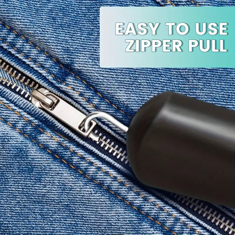 Easy-Grip Button Hook Aid With Non-Slip Handle zip hook