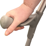 Anatomical crutch close up handle