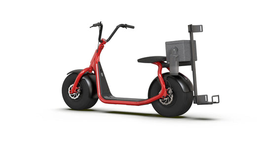 Kaaspeed K1S e-scooter with golf bag rack and cooler 