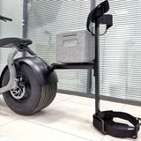 Kaaspeed K1S e-scooter with golf bag and cooler  in workshop