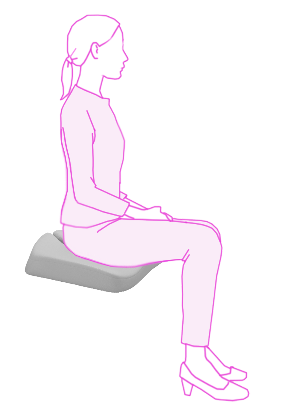 icare Reform Seat Support ICR1 Render In-Use