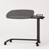 iCare C Shape Base Over Bed Table in Charcoal with tilting top