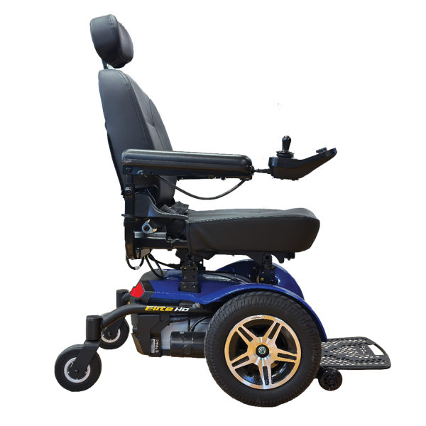 Pride Mobility Jazzy Elite HD Powerchair Blue Side