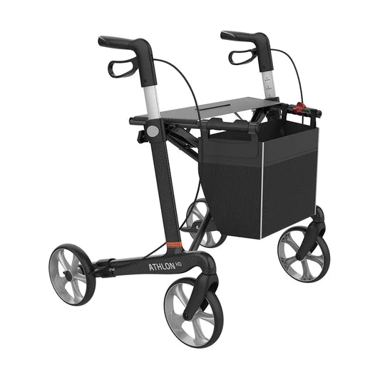 Rehasense Athlon HD Black TPE wheels front view
