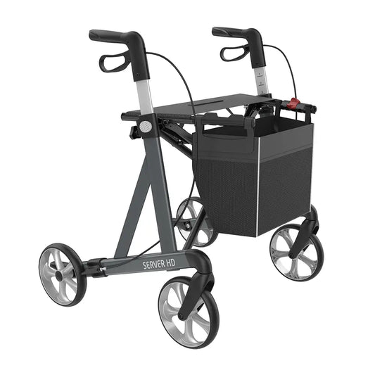 Rehasense Server HD Sober-Grey TPE wheels front view