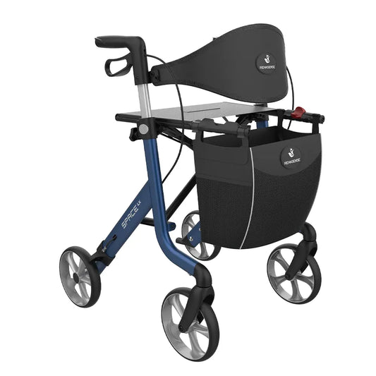 Rehasense Space LX Electric Blue TPE wheels