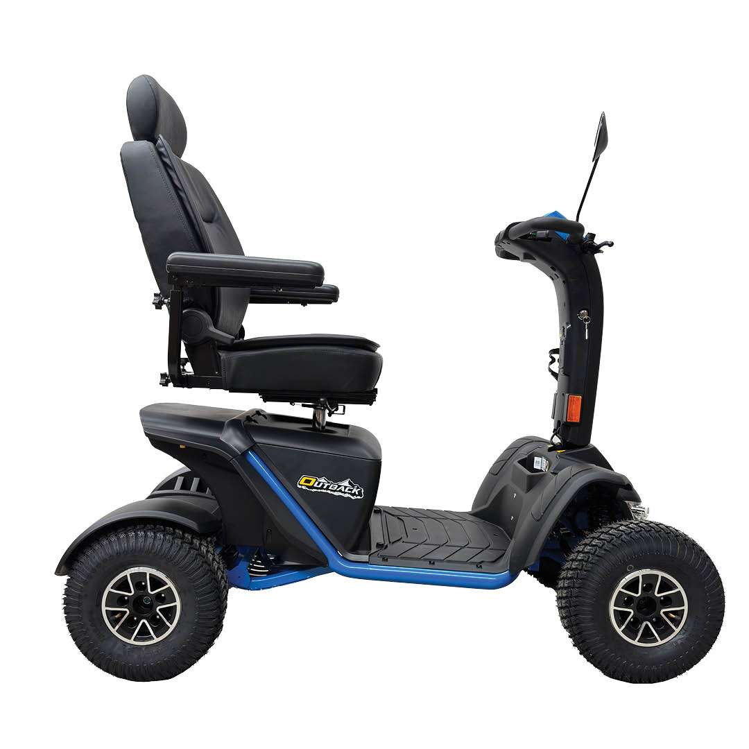Pride Mobility Outback Mobility Scooter Side View