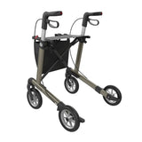 SRCHL600UP - SERVER Rollator Champagne Soft PU wheels BACK-LEFT