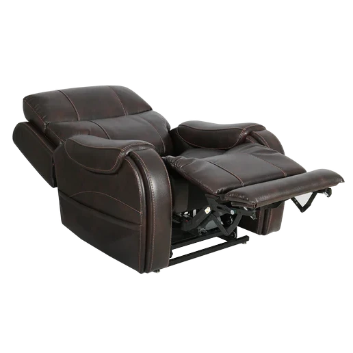 Theorem Seagrove Power Lift Recliner Chair Walnut on a white background