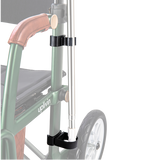 Uplivin Gavo cane holder fitted to the walker frame