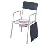 Viking Bedside Commode with padded seat removed to show commode opening