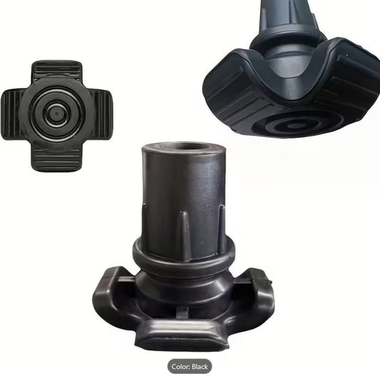 Walking Stick Non-Slip Foot from three angles