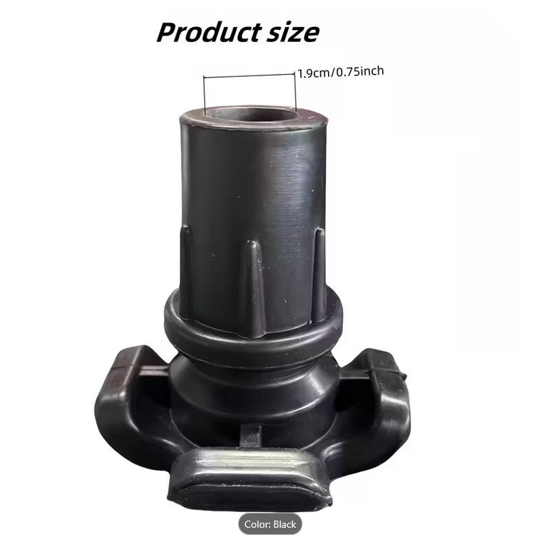 Walking Stick Non-Slip Foot with measurements